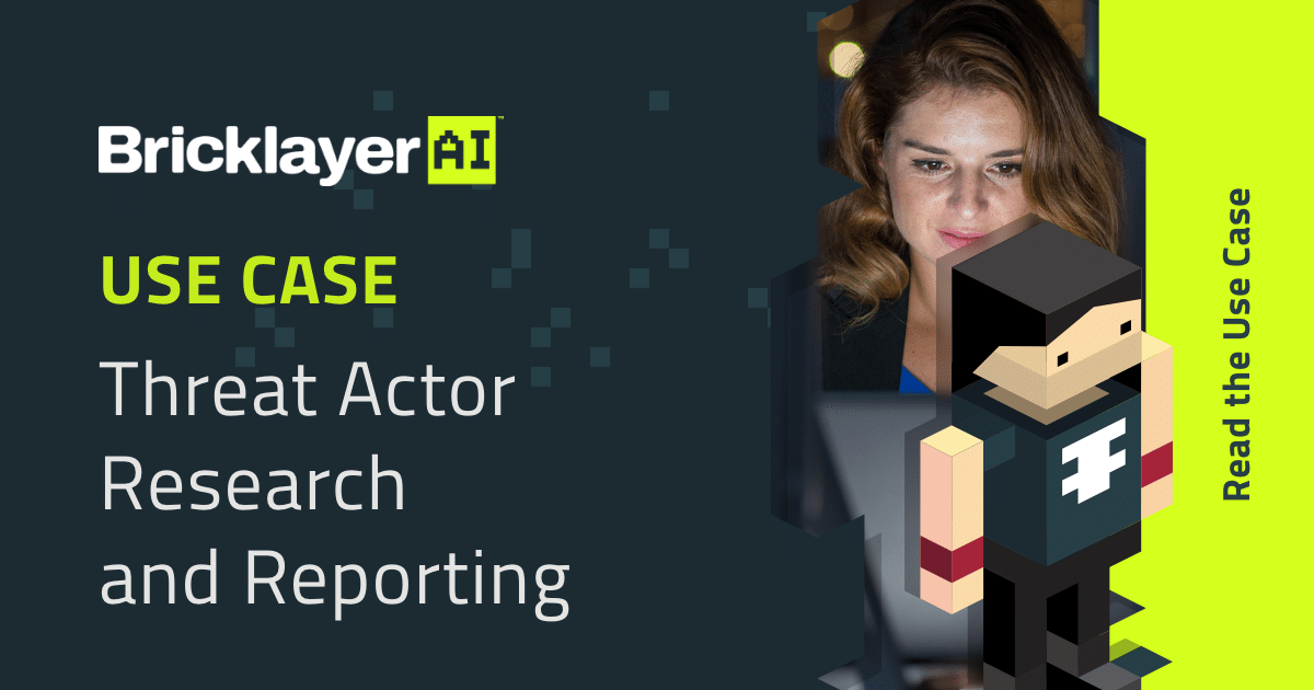 Use Case image for Threat Actor Research and Reporting
