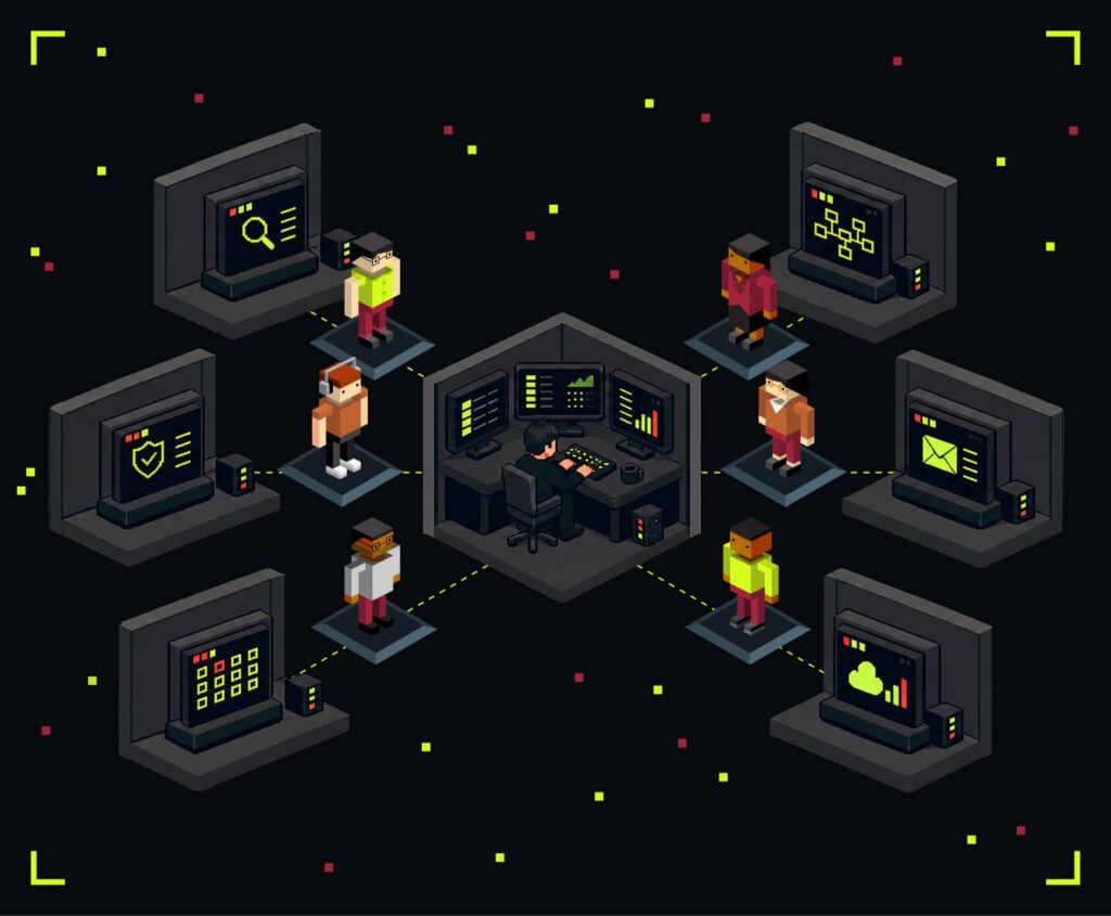 A Coordinated AI Agent Workforce. <span class="text-acc" style="text-shadow:0 0 40px rgba(213,255,28,.35)">Deployed Across Every Customer.</span>